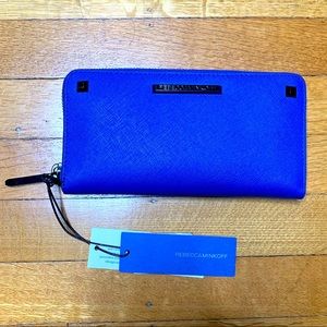 Rebecca Minkoff accordion long wallet blue